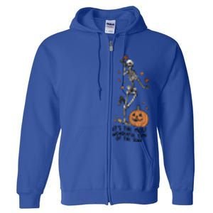 Its The Greatest Time Of The Year Funny Skeleton Halloween Cute Gift Full Zip Hoodie