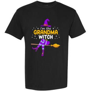 Im The Grandma Witch Halloween Family Matching Group Costume Garment-Dyed Heavyweight T-Shirt