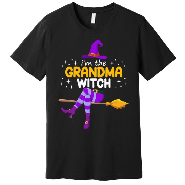 Im The Grandma Witch Halloween Family Matching Group Costume Premium T-Shirt