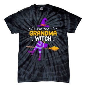 Im The Grandma Witch Halloween Family Matching Group Costume Tie-Dye T-Shirt