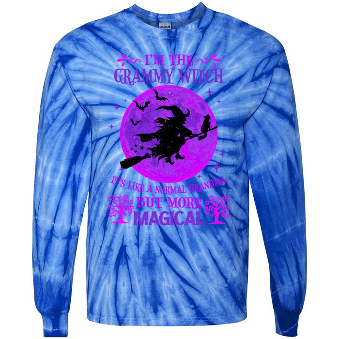 IM The Grammy Witch Like A Normal Grandma Halloween Great Gift Tie-Dye Long Sleeve Shirt