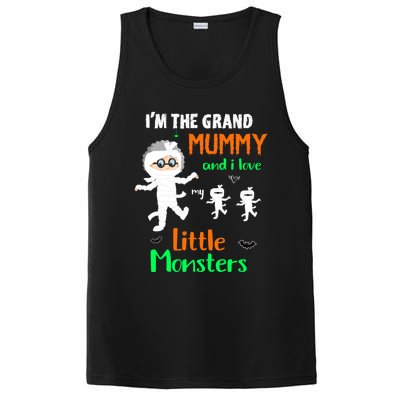 IM The Grand Mummy And I Love My Little Monsters Grandma Gift PosiCharge Competitor Tank