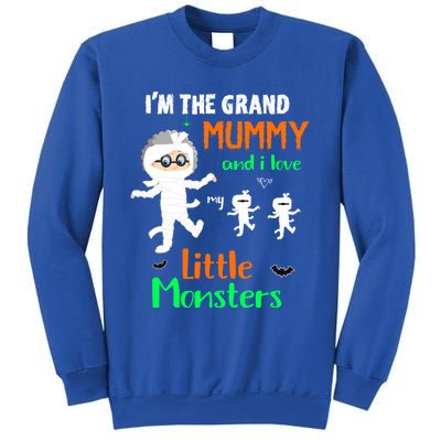 IM The Grand Mummy And I Love My Little Monsters Grandma Gift Sweatshirt