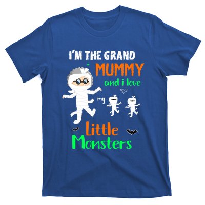 IM The Grand Mummy And I Love My Little Monsters Grandma Gift T-Shirt