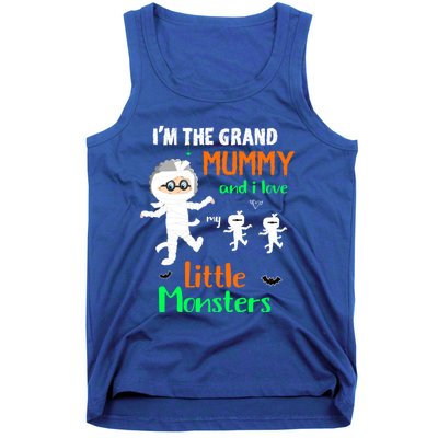 IM The Grand Mummy And I Love My Little Monsters Grandma Gift Tank Top