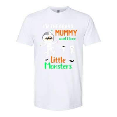 IM The Grand Mummy And I Love My Little Monsters Grandma Gift Softstyle CVC T-Shirt