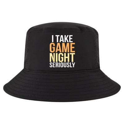 I Take Game Night Seriously Funny Board Game Lover Cool Comfort Performance Bucket Hat