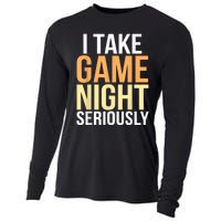 I Take Game Night Seriously Funny Board Game Lover Cooling Performance Long Sleeve Crew