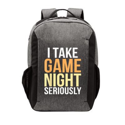 I Take Game Night Seriously Funny Board Game Lover Vector Backpack