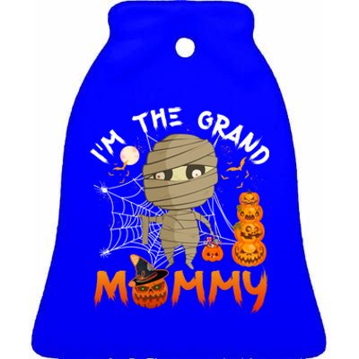 IM The Grand Grandma Halloween The Grand Mummy Gift Ceramic Bell Ornament