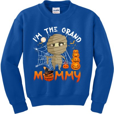 IM The Grand Grandma Halloween The Grand Mummy Gift Kids Sweatshirt