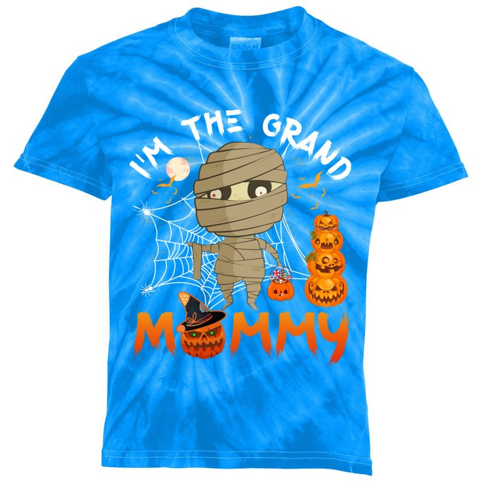 IM The Grand Grandma Halloween The Grand Mummy Gift Kids Tie-Dye T-Shirt