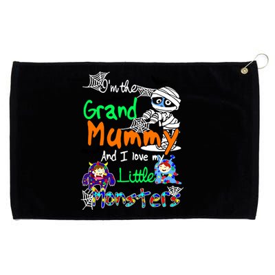 IM The Grand Mummy And I Love My Little Monsters Gift Grommeted Golf Towel