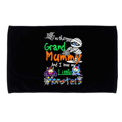 IM The Grand Mummy And I Love My Little Monsters Gift Microfiber Hand Towel