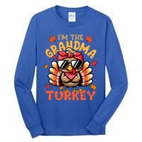 IM The Grandma Turkey Matching 2024 Family Thanksgiving Gift Tall Long Sleeve T-Shirt