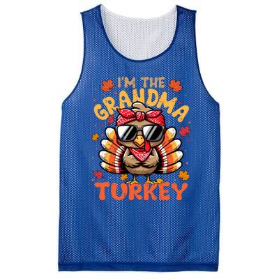 IM The Grandma Turkey Matching 2024 Family Thanksgiving Gift Mesh Reversible Basketball Jersey Tank