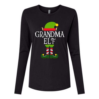 IM The Grandma Elf Family Matching Christmas Pajama Gift Womens Cotton Relaxed Long Sleeve T-Shirt