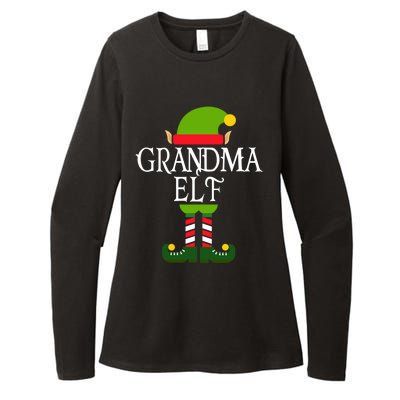 IM The Grandma Elf Family Matching Christmas Pajama Gift Womens CVC Long Sleeve Shirt