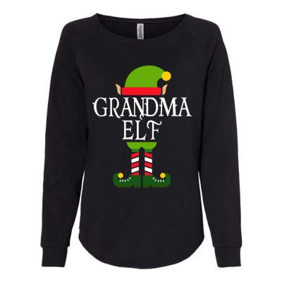 IM The Grandma Elf Family Matching Christmas Pajama Gift Womens California Wash Sweatshirt