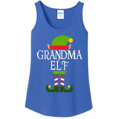 IM The Grandma Elf Family Matching Christmas Pajama Gift Ladies Essential Tank