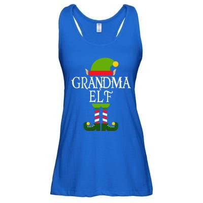 IM The Grandma Elf Family Matching Christmas Pajama Gift Ladies Essential Flowy Tank