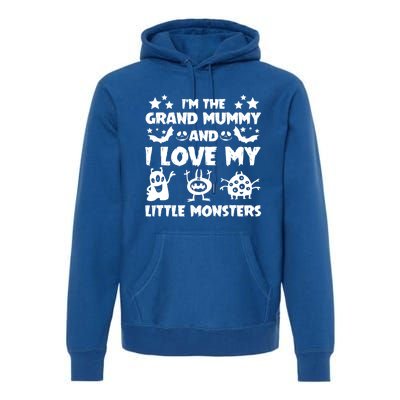 IM The Grand Mummy And I Love My Monsters Grandma Gift Idea Gift Premium Hoodie