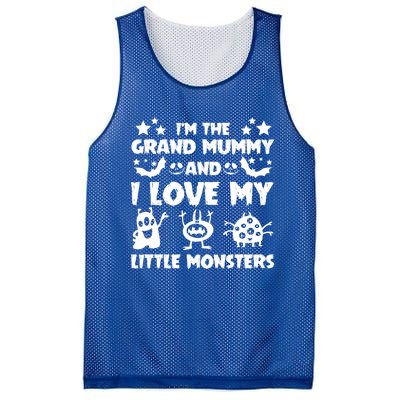 IM The Grand Mummy And I Love My Monsters Grandma Gift Idea Gift Mesh Reversible Basketball Jersey Tank