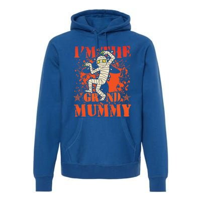 IM The Grand Mummy Funny Grandma Family Halloween Meaningful Gift Premium Hoodie