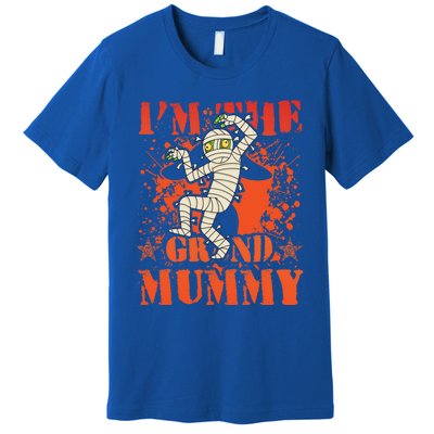 IM The Grand Mummy Funny Grandma Family Halloween Meaningful Gift Premium T-Shirt