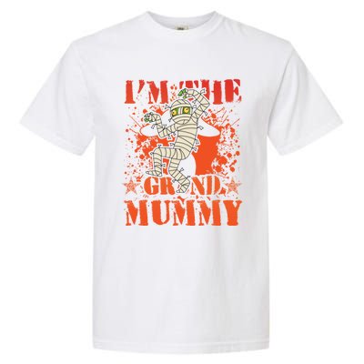 IM The Grand Mummy Funny Grandma Family Halloween Meaningful Gift Garment-Dyed Heavyweight T-Shirt