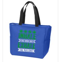 Inhale The Good Shit Exhale Bullshit Cannabis Weed Marijuana Gift Zip Tote Bag
