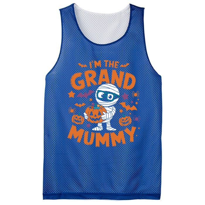 IM The Grand Mummy Funny Grandma Family Halloween Gift Mesh Reversible Basketball Jersey Tank