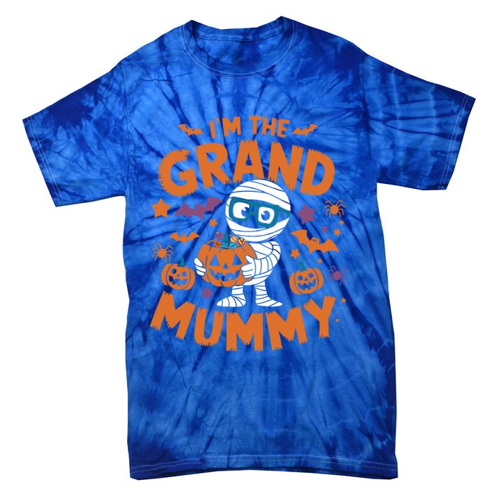 IM The Grand Mummy Funny Grandma Family Halloween Gift Tie-Dye T-Shirt