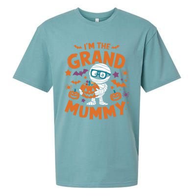 IM The Grand Mummy Funny Grandma Family Halloween Gift Sueded Cloud Jersey T-Shirt