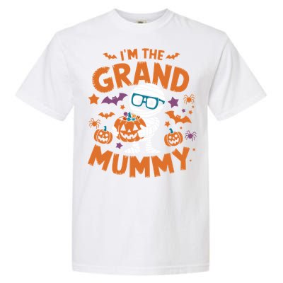 IM The Grand Mummy Funny Grandma Family Halloween Gift Garment-Dyed Heavyweight T-Shirt