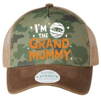 IM The Grand Mummy Funny Grandma Family Halloween Meaningful Gift Legacy Tie Dye Trucker Hat