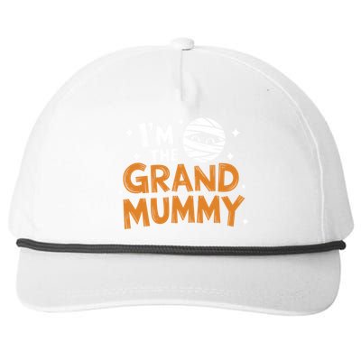 IM The Grand Mummy Funny Grandma Family Halloween Meaningful Gift Snapback Five-Panel Rope Hat