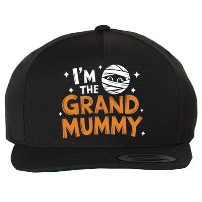 IM The Grand Mummy Funny Grandma Family Halloween Meaningful Gift Wool Snapback Cap