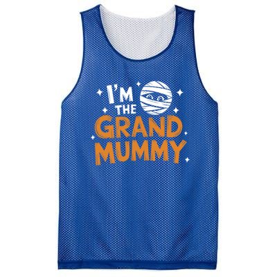 IM The Grand Mummy Funny Grandma Family Halloween Meaningful Gift Mesh Reversible Basketball Jersey Tank