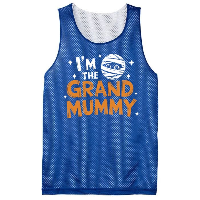 IM The Grand Mummy Funny Grandma Family Halloween Meaningful Gift Mesh Reversible Basketball Jersey Tank