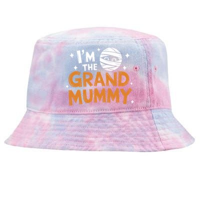 IM The Grand Mummy Funny Grandma Family Halloween Meaningful Gift Tie-Dyed Bucket Hat