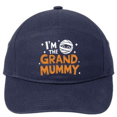 IM The Grand Mummy Funny Grandma Family Halloween Meaningful Gift 7-Panel Snapback Hat