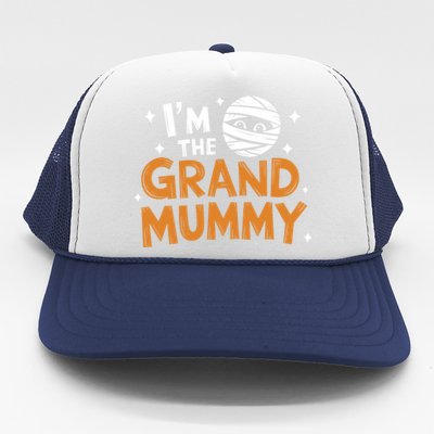 IM The Grand Mummy Funny Grandma Family Halloween Meaningful Gift Trucker Hat