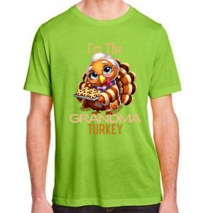 IM The Grandma Turkey Thanksgiving 2024 Family Autumn Fall Gift Adult ChromaSoft Performance T-Shirt