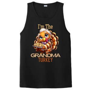 IM The Grandma Turkey Thanksgiving 2024 Family Autumn Fall Gift PosiCharge Competitor Tank