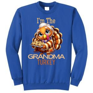 IM The Grandma Turkey Thanksgiving 2024 Family Autumn Fall Gift Sweatshirt