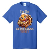 IM The Grandma Turkey Thanksgiving 2024 Family Autumn Fall Gift Tall T-Shirt