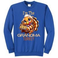 IM The Grandma Turkey Thanksgiving 2024 Family Autumn Fall Gift Tall Sweatshirt