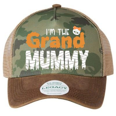 IM The Grand Mummy Funny Grandma Family Halloween Cute Gift Legacy Tie Dye Trucker Hat