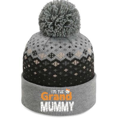 IM The Grand Mummy Funny Grandma Family Halloween Cute Gift The Baniff Cuffed Pom Beanie